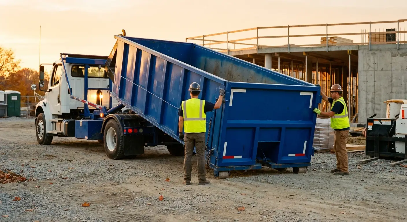 Commercial dumpster rental delivery in Hollywood, FL