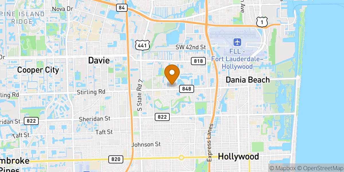  neighborhood map in Hollywood, FL